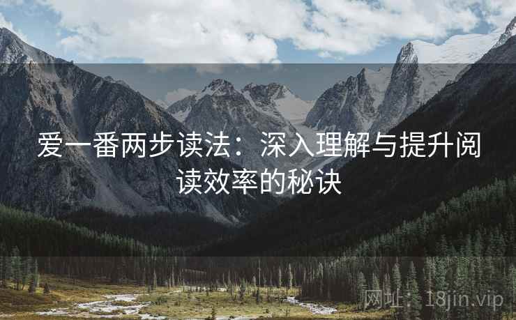 爱一番两步读法：深入理解与提升阅读效率的秘诀