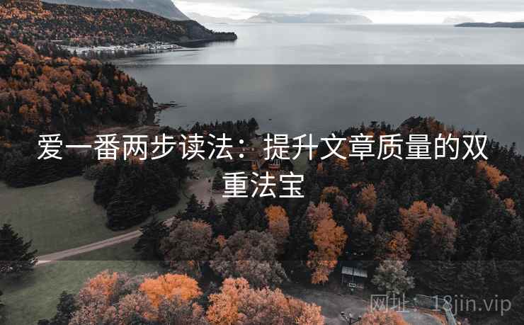 爱一番两步读法:提升文章质量的双重法宝