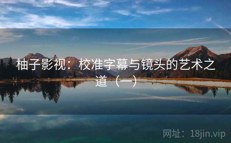 柚子影视：校准字幕与镜头的艺术之道（一）