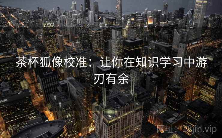 茶杯狐像校准：让你在知识学习中游刃有余